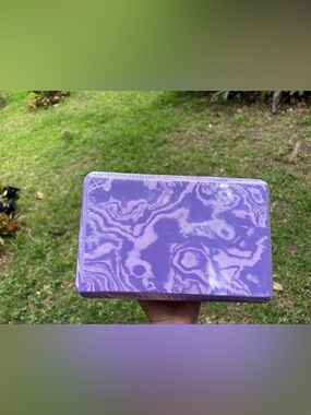 Purple Marble Yoga Block